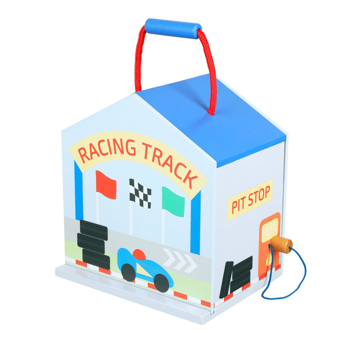 Wooden Racing Track Play Set