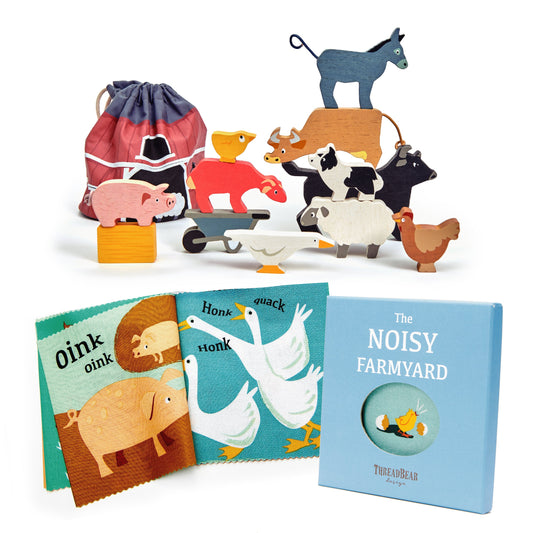 Farmyard Stacker and Rag Book Bundle