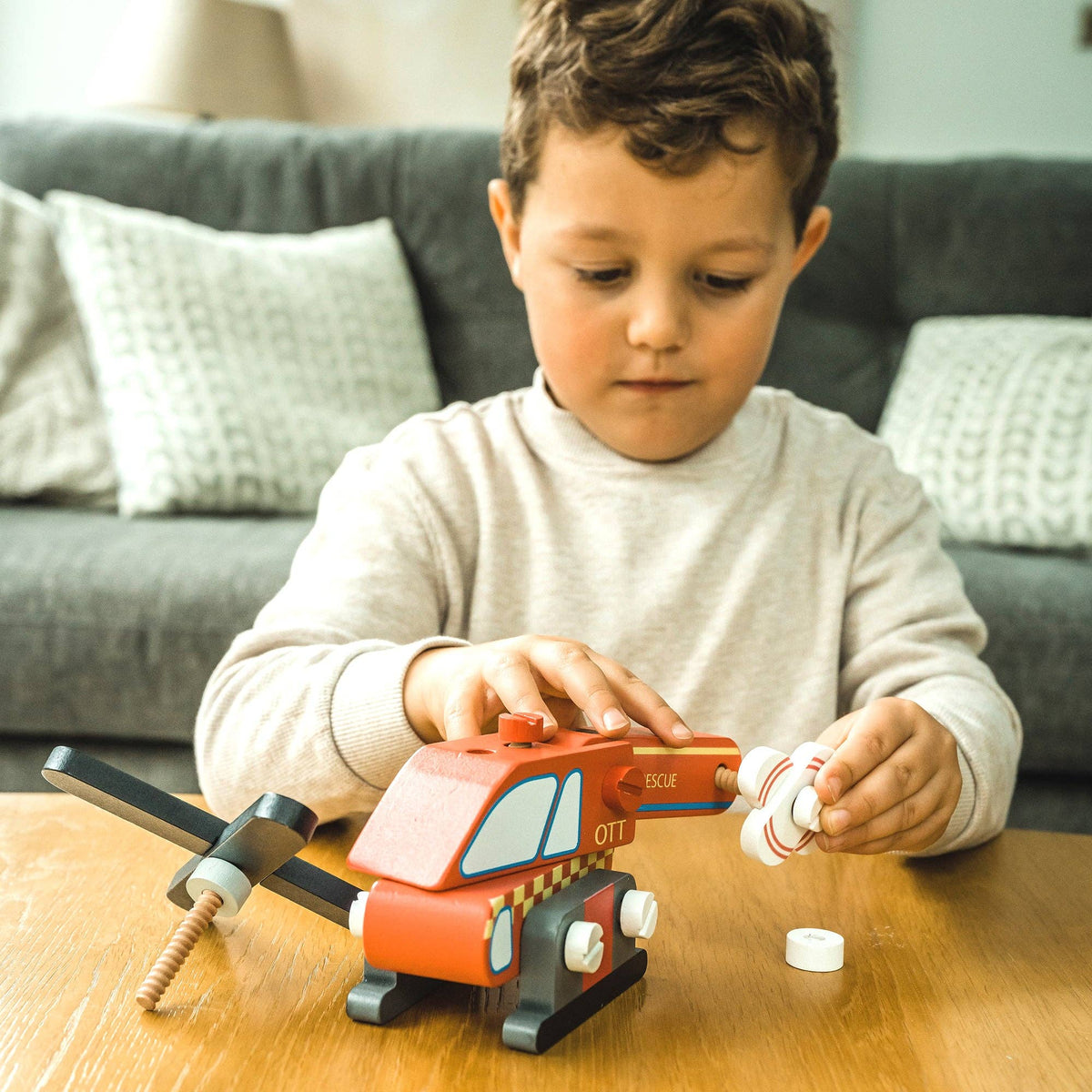 Buildable Wooden Helicopter