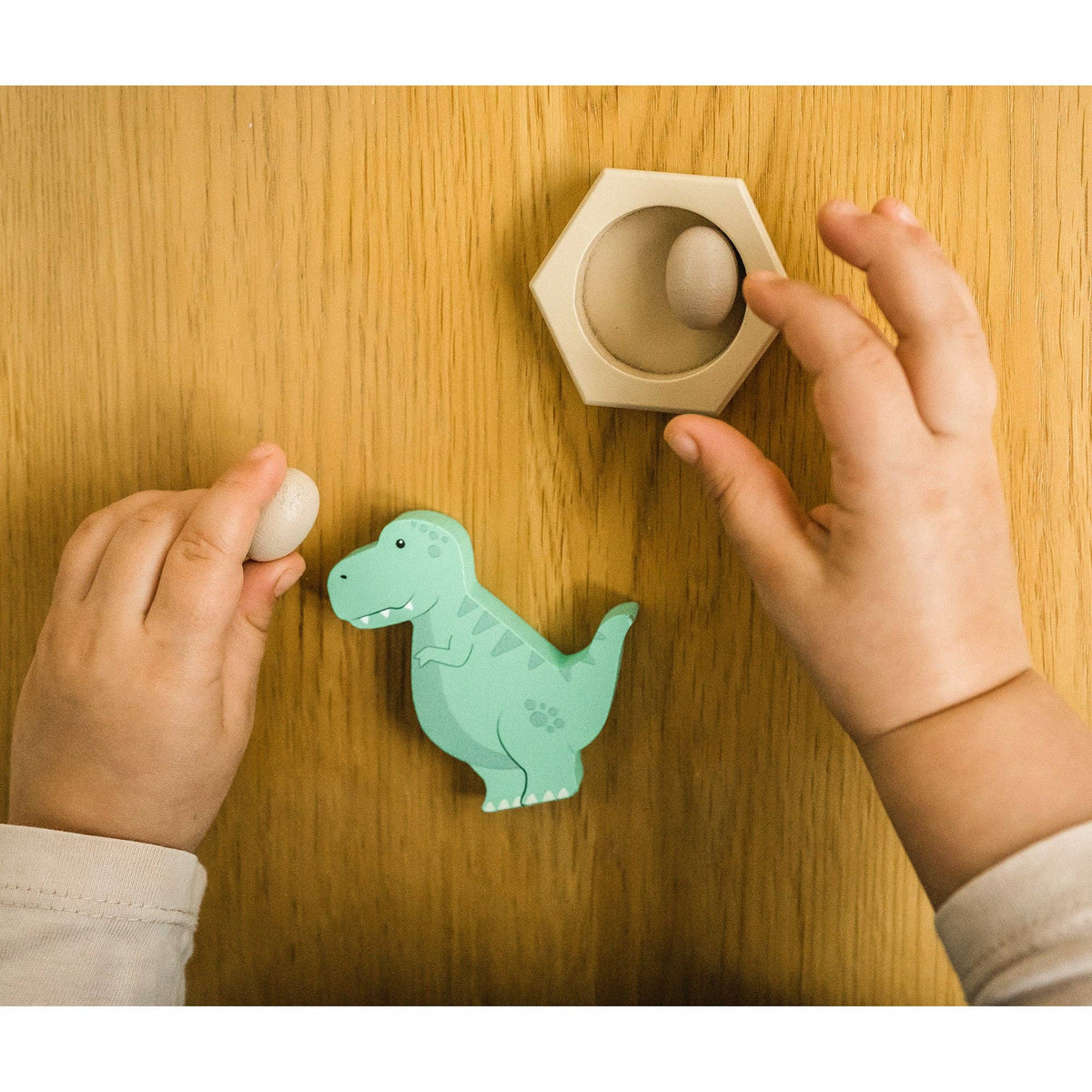 Wooden Dinosaur Play Set
