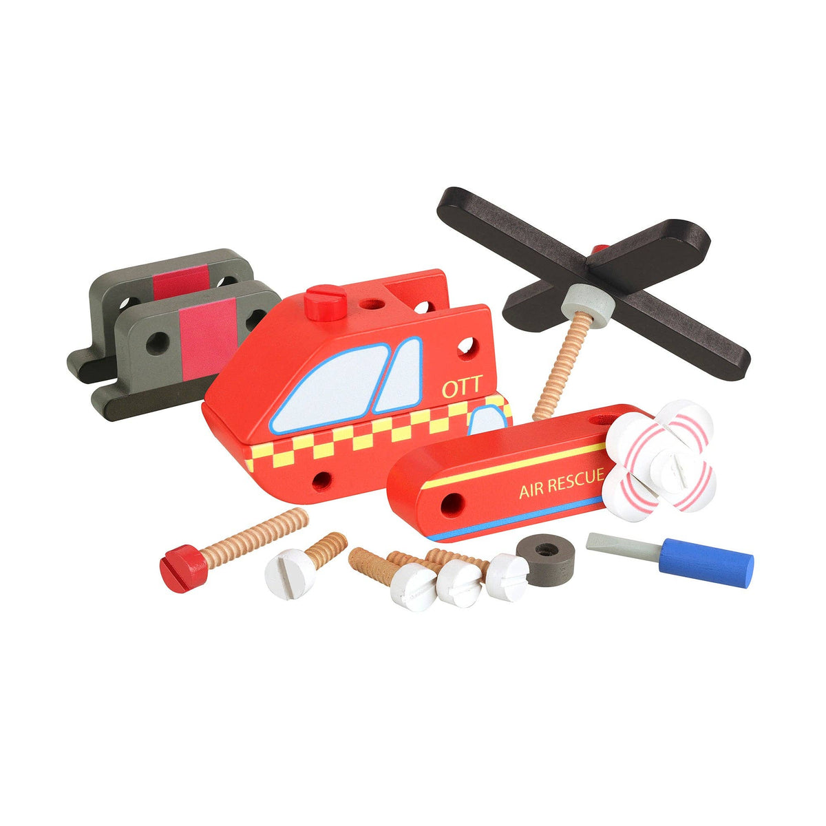Buildable Wooden Helicopter