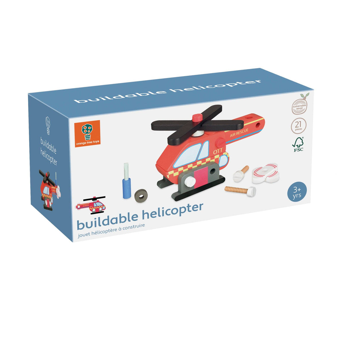 Buildable Wooden Helicopter
