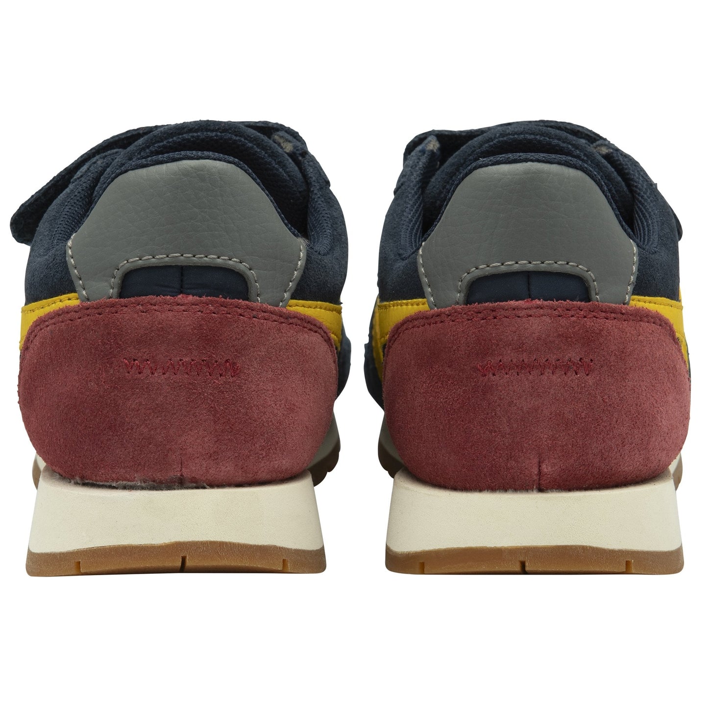 Austin Strap Trainer Navy/Sun/Deep Red Suede