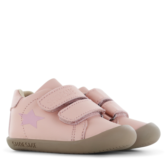 Baby-Flex Pink Leather Pre-Walker First Shoe