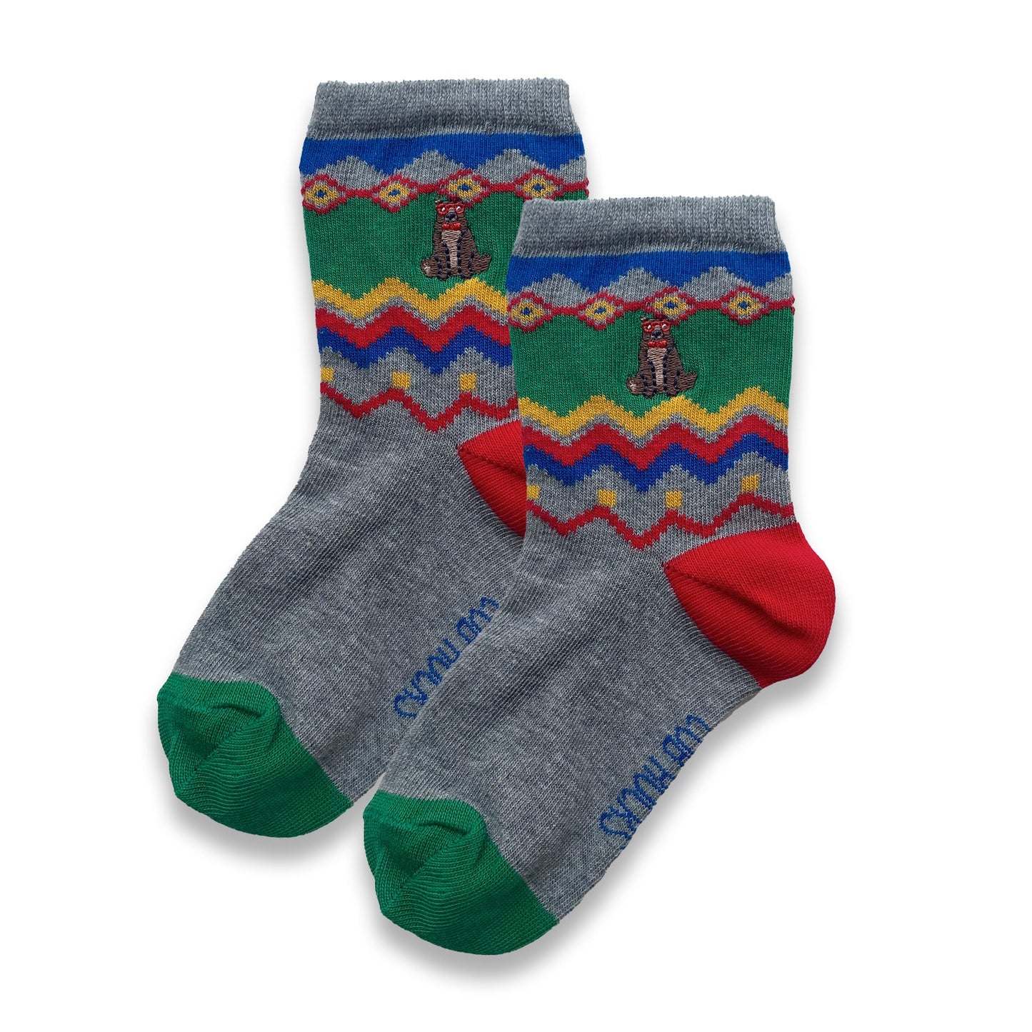 Kids Mini Me Christmas Bear Socks