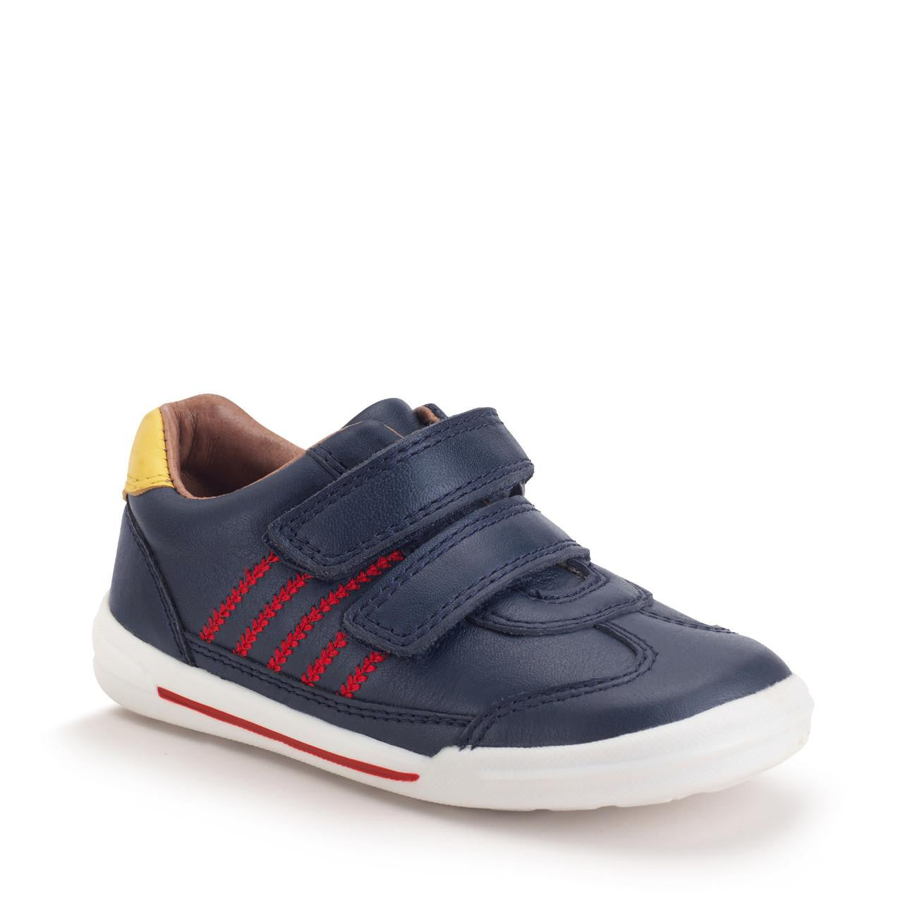 Roundabout Boys Pre School Navy Leather Casual Shoe