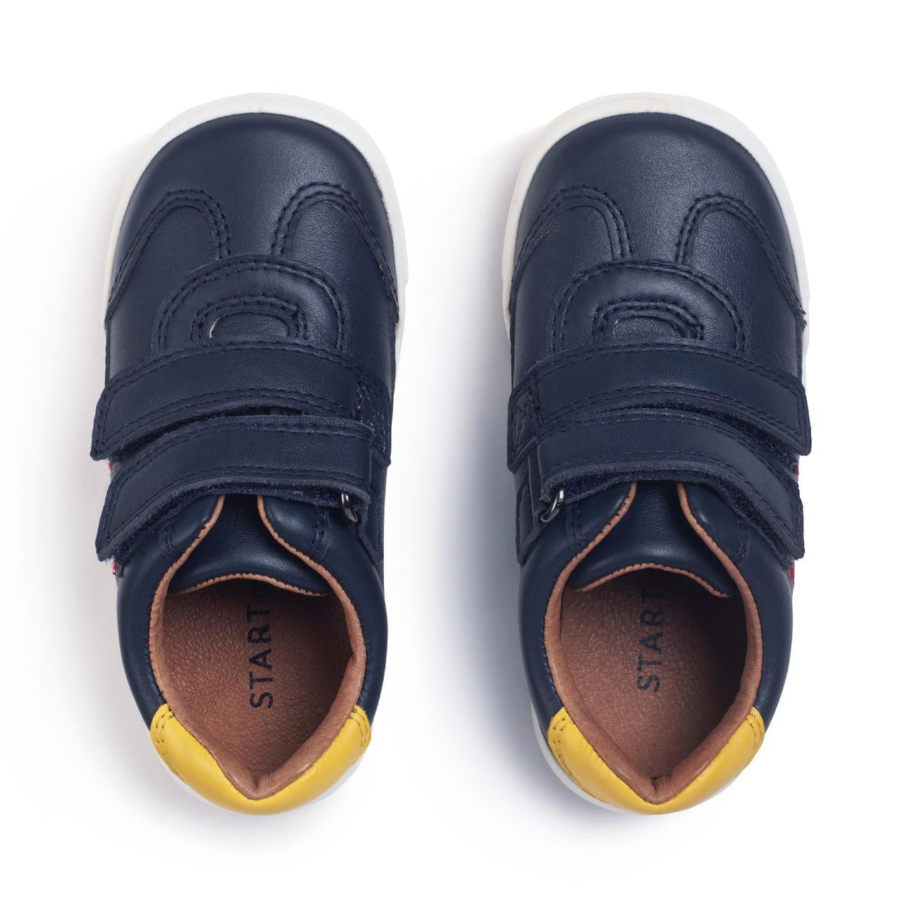 Roundabout Boys Pre School Navy Leather Casual Shoe