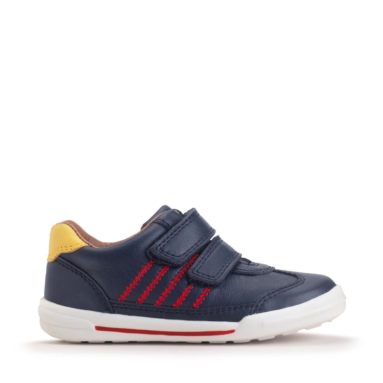 Roundabout Boys Pre School Navy Leather Casual Shoe