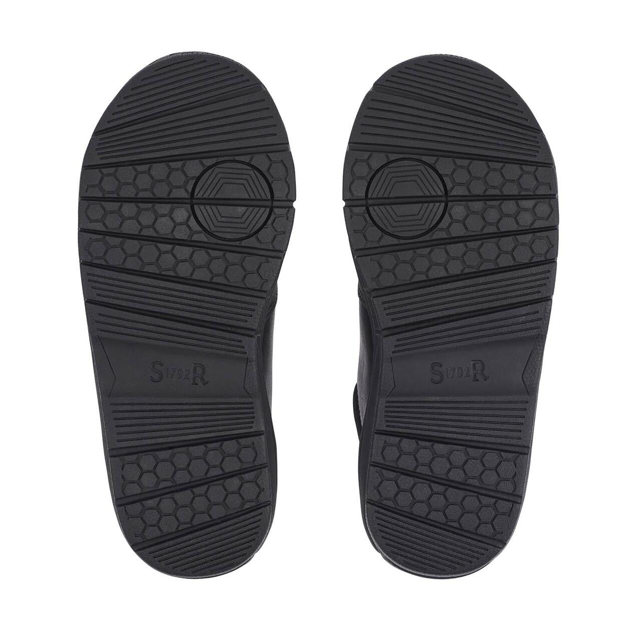Strike Black Leather Boys School Shoe