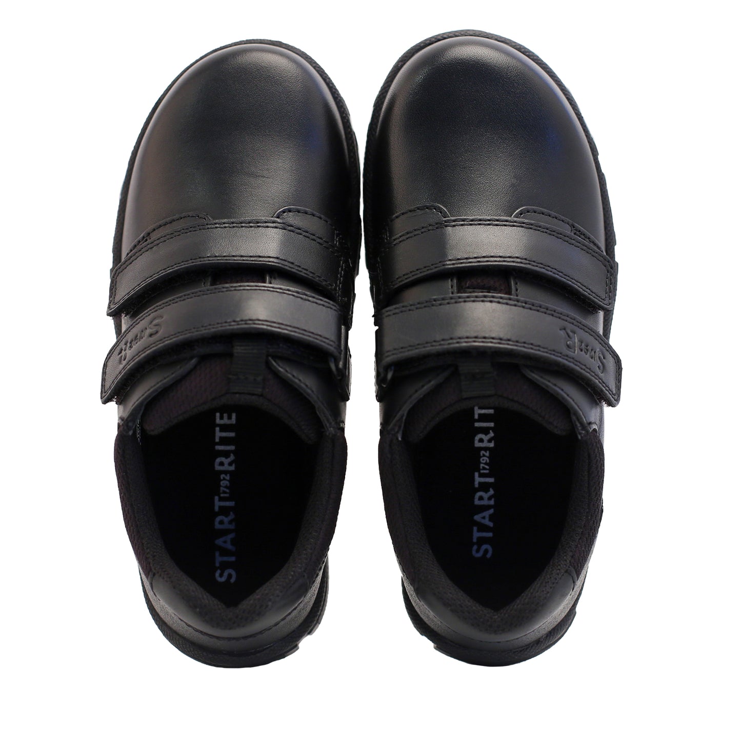 Origin Black Leather Boy's School Shoe