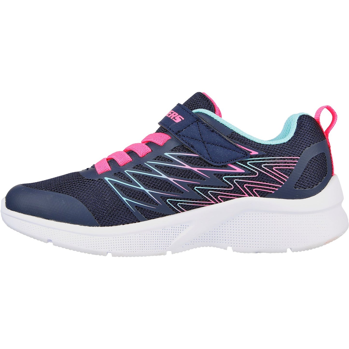 Microspec Bold Delight Machine Washable Girl's Trainer Navy