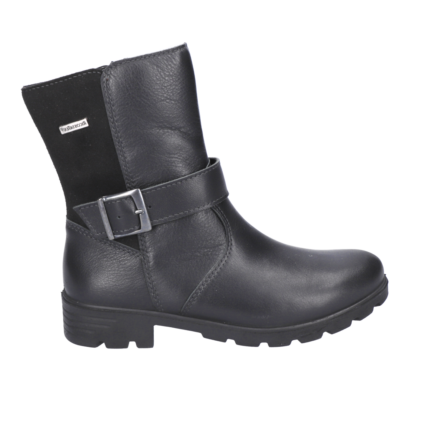 Waterproof Ranka Black Leather and Nubuk Warmlined Boot