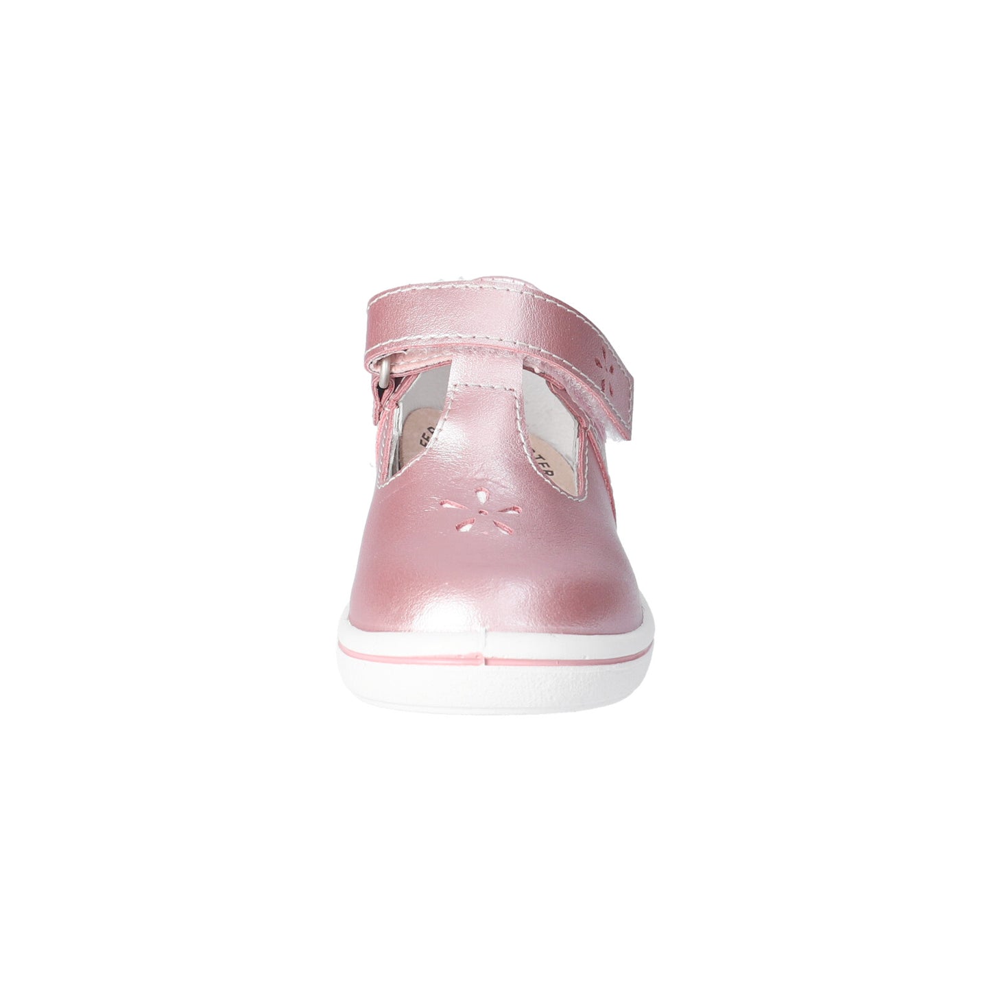 Winona Girl's T-Bar Shoe in Pearl Pink