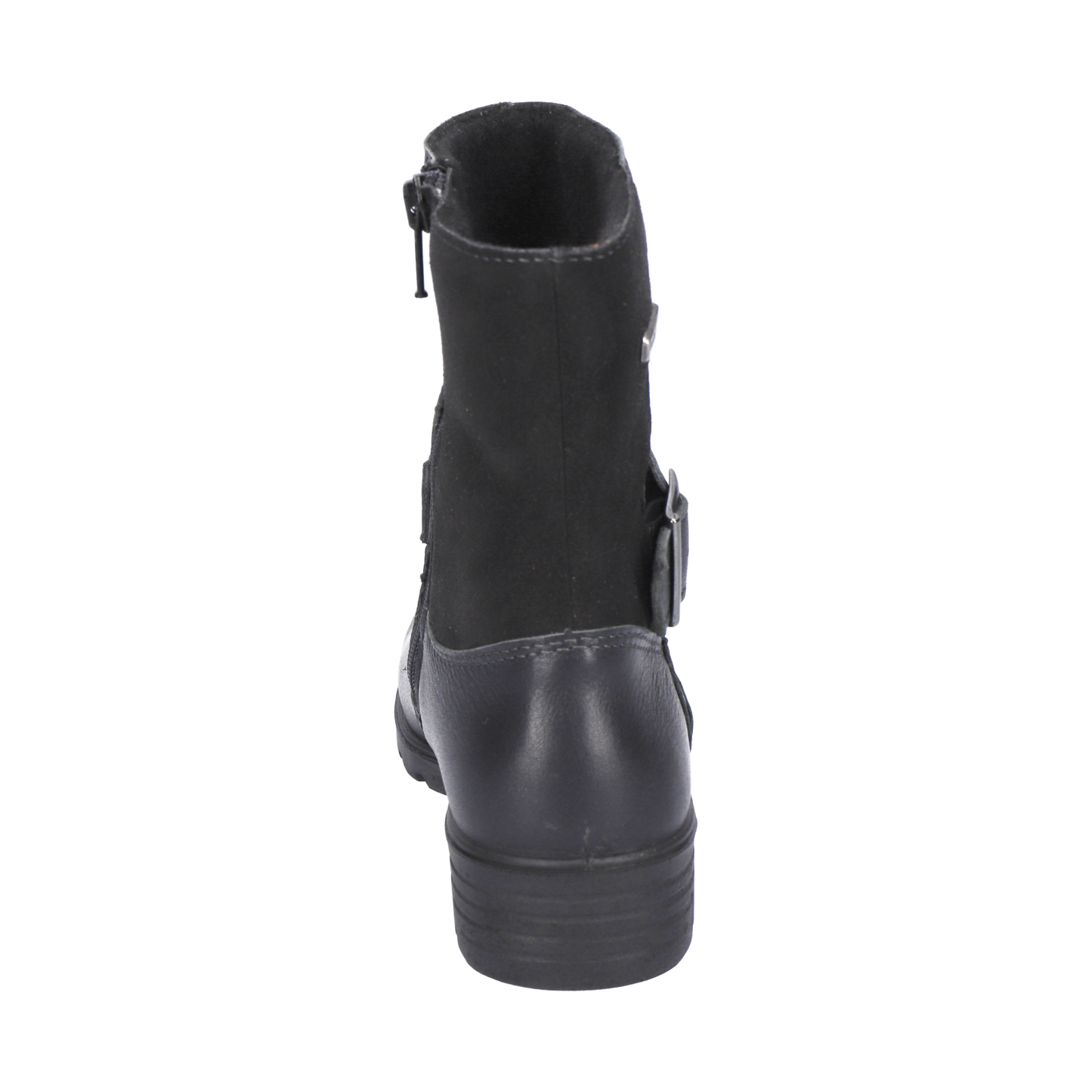 Waterproof Ranka Black Leather and Nubuk Warmlined Boot