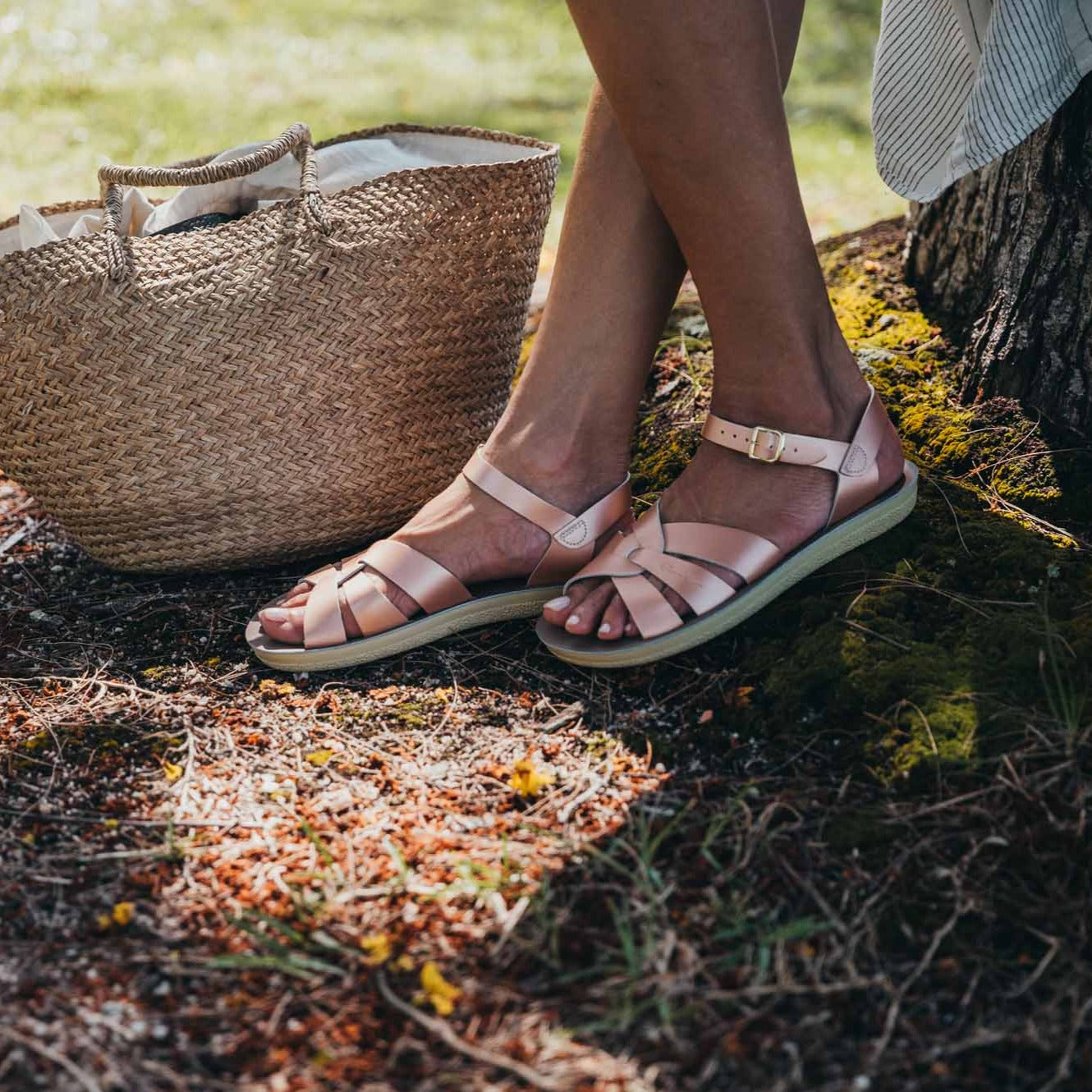 Swimmer Adult Rose Gold Sandal