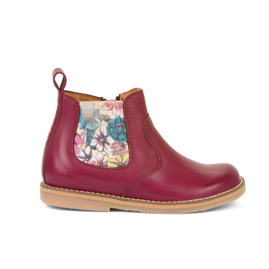 Chelys Low Chelsea Boot in Burgundy Leather