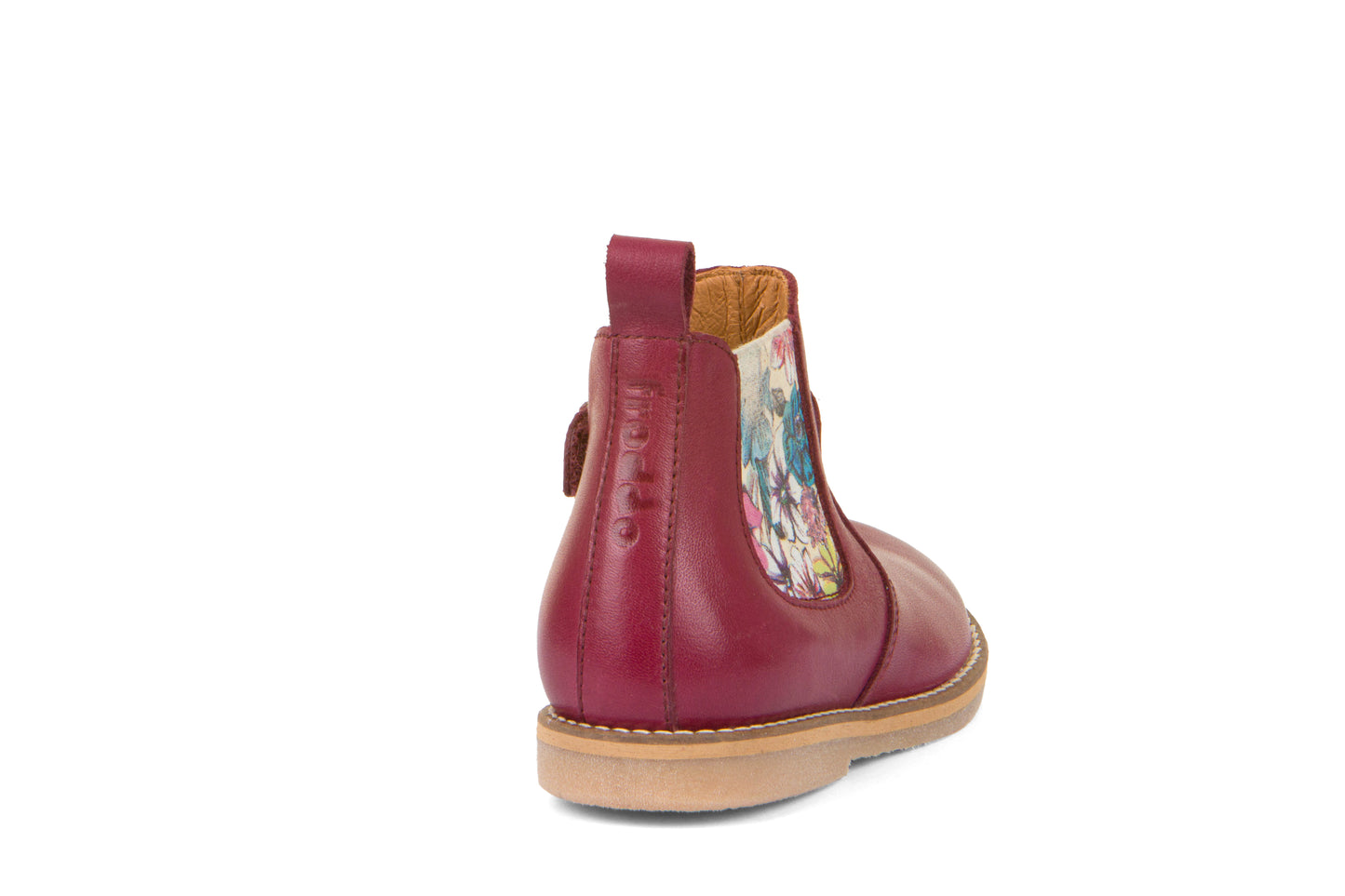 Chelys Low Chelsea Boot in Burgundy Leather