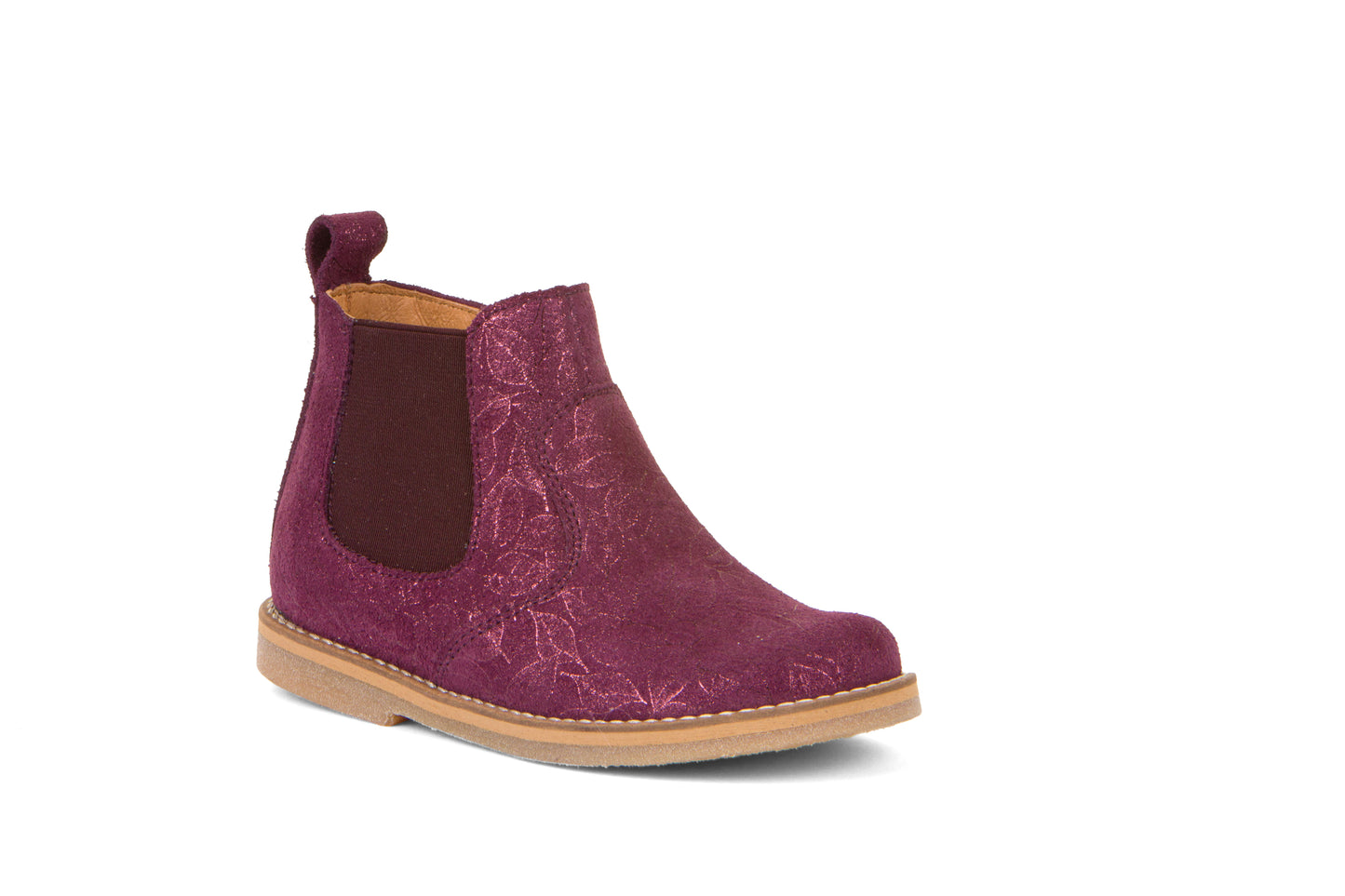 Chelys Low Chelsea Boot in Grape Wine Nubuk Leather