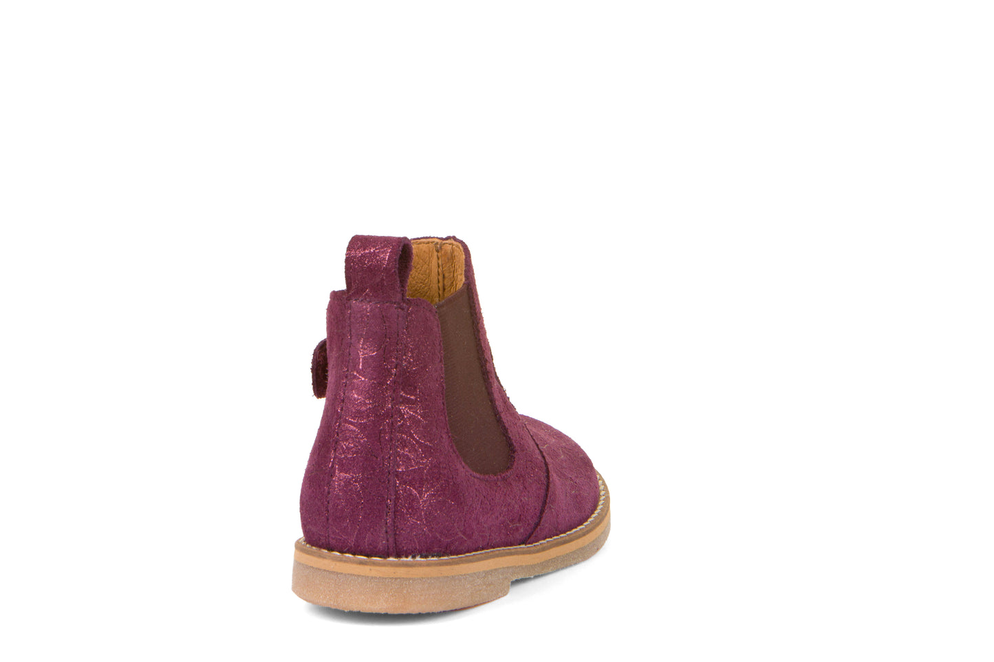 Chelys Low Chelsea Boot in Grape Wine Nubuk Leather