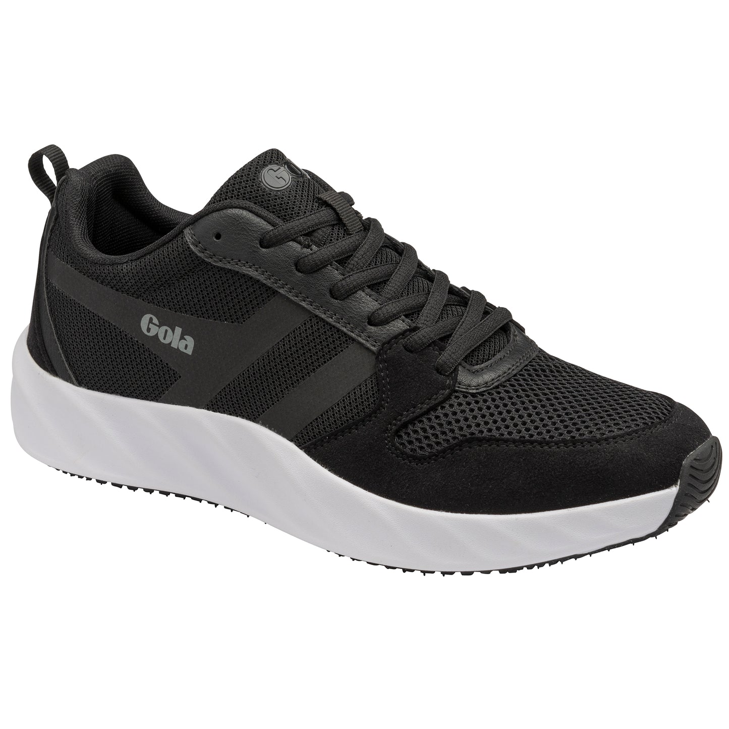 Lansen Lace-up Trainer in Black