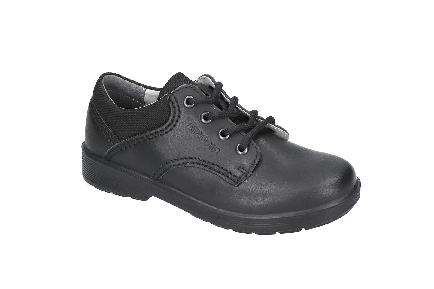 Harry Black Leather Lace-up Boys School Shoe