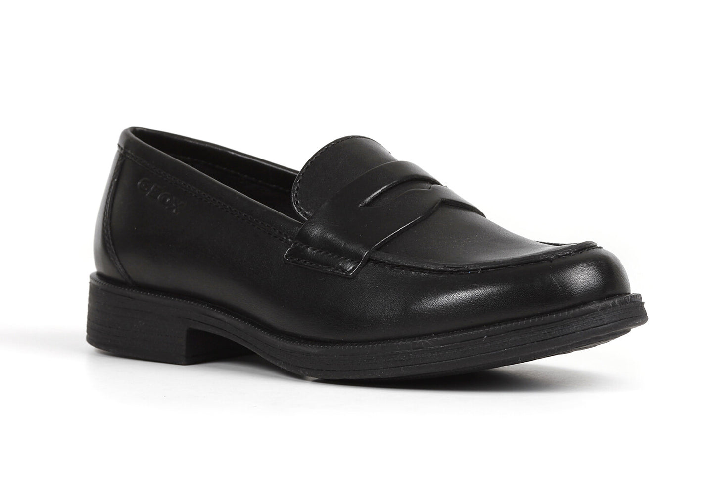 Agata Loafer Black Leather Girls School Shoe