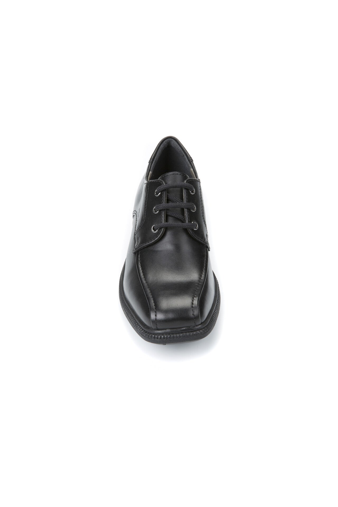 Federico H Black Leather Lace-up Boys School Shoe