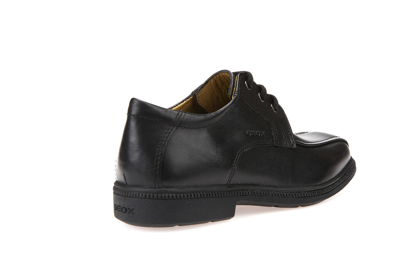 Federico H Black Leather Lace-up Boys School Shoe