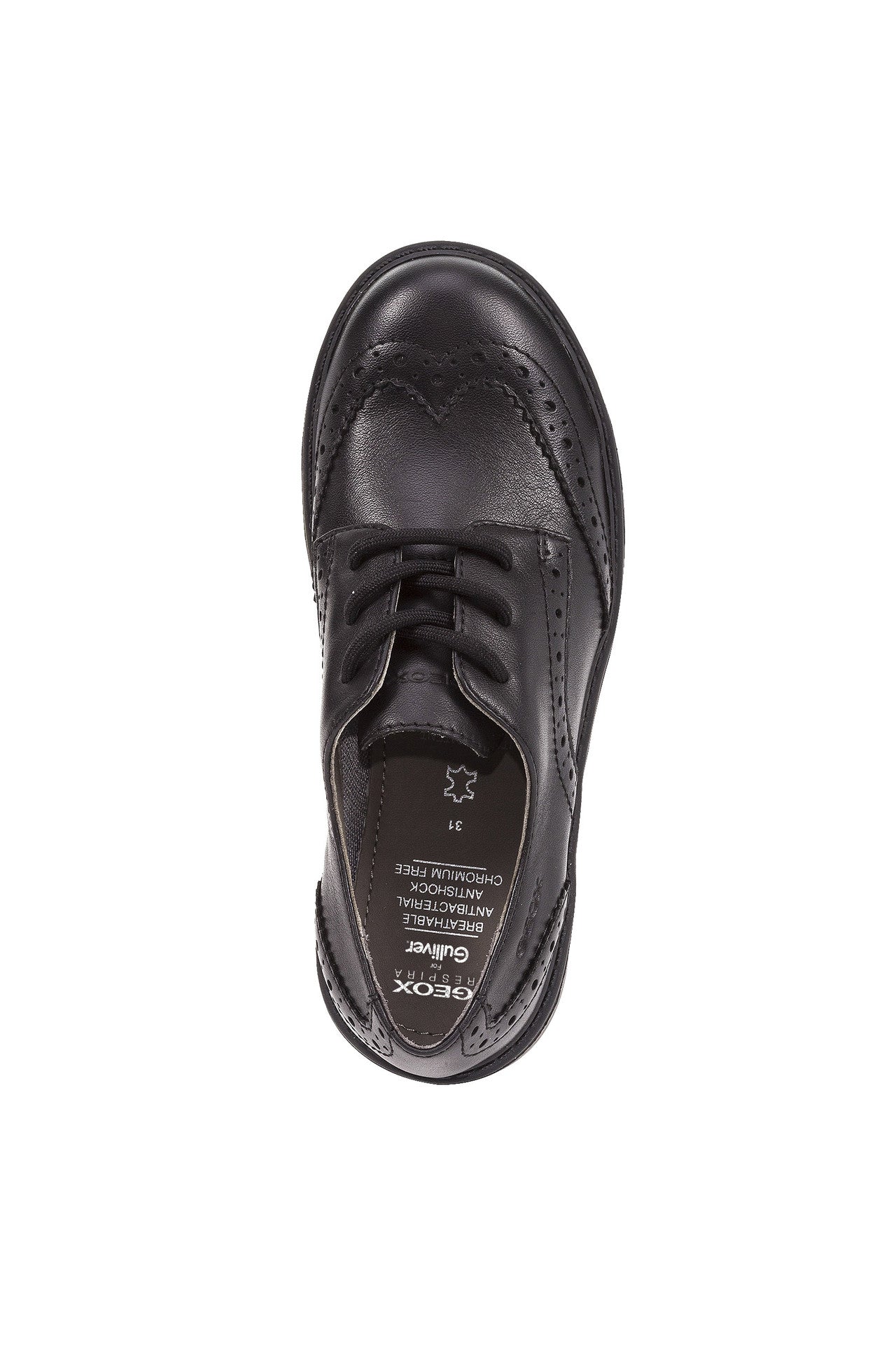 Casey Lace-Up Brogue Girl's School Shoe