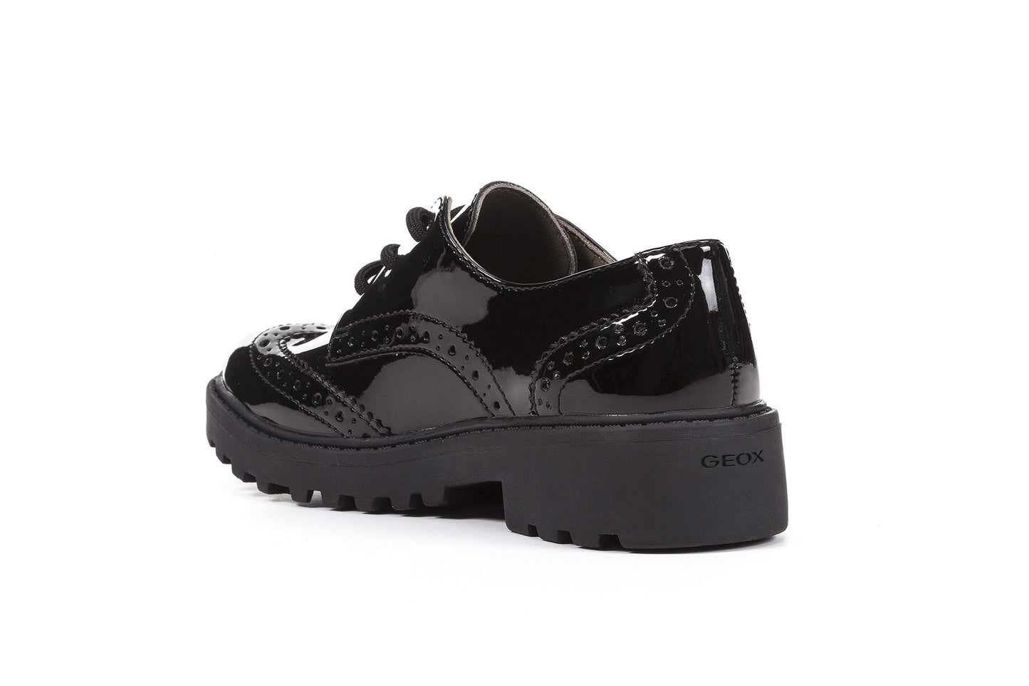 Casey Lace-Up Patent Girl's School Shoe