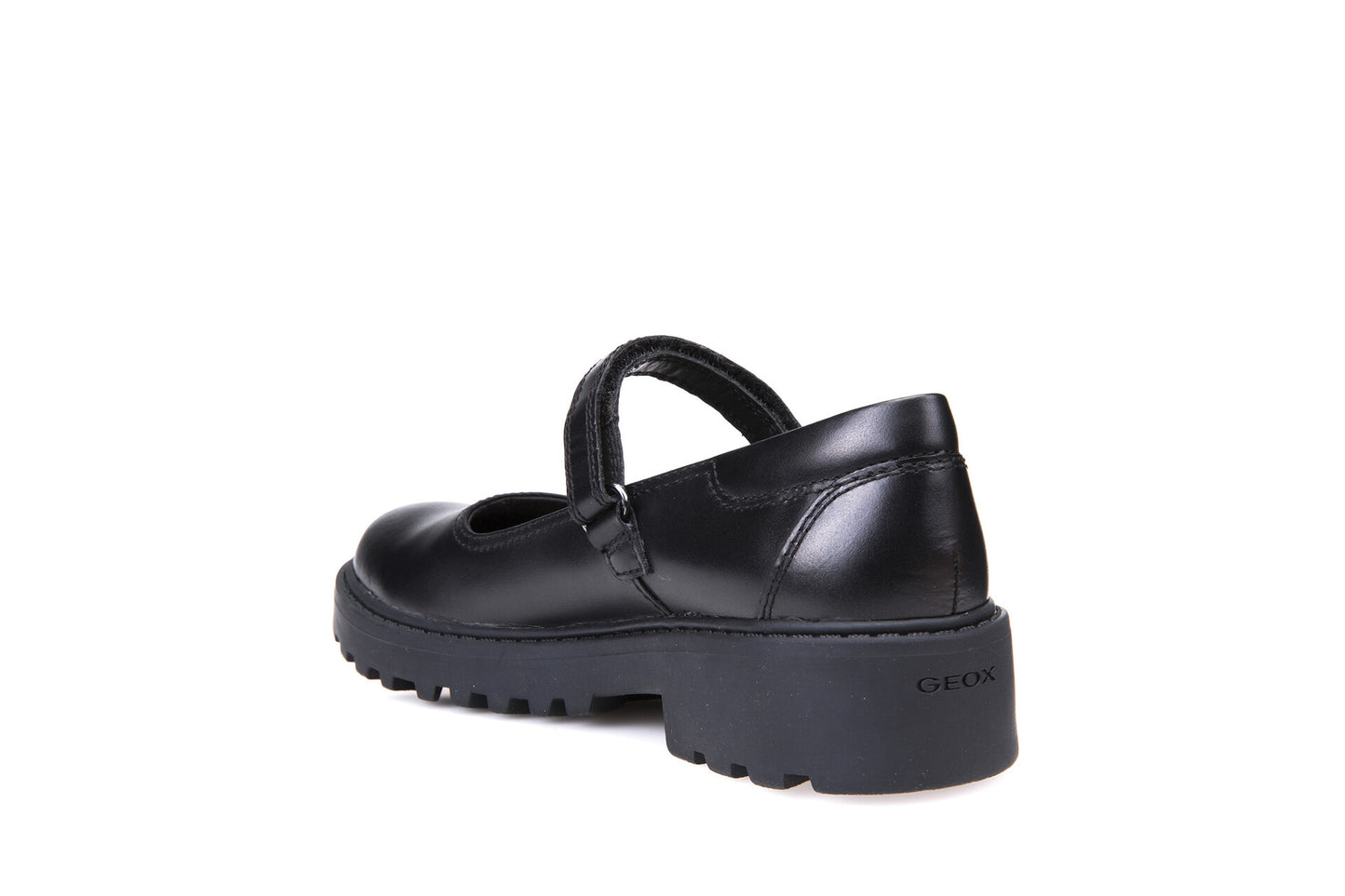 Casey Mary Jane Black Leather Girl's School Shoe