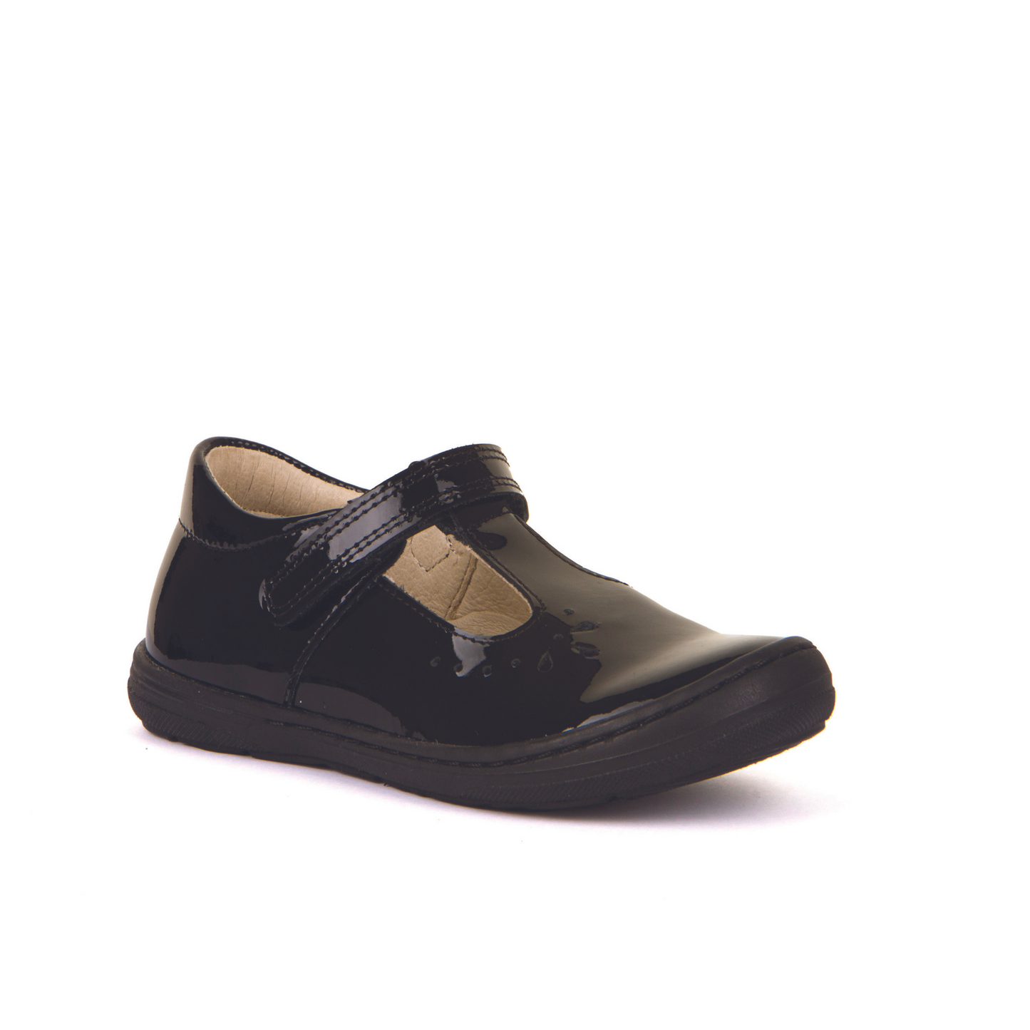 Mia-T Black Patent Leather T-Bar Girl's School Shoe