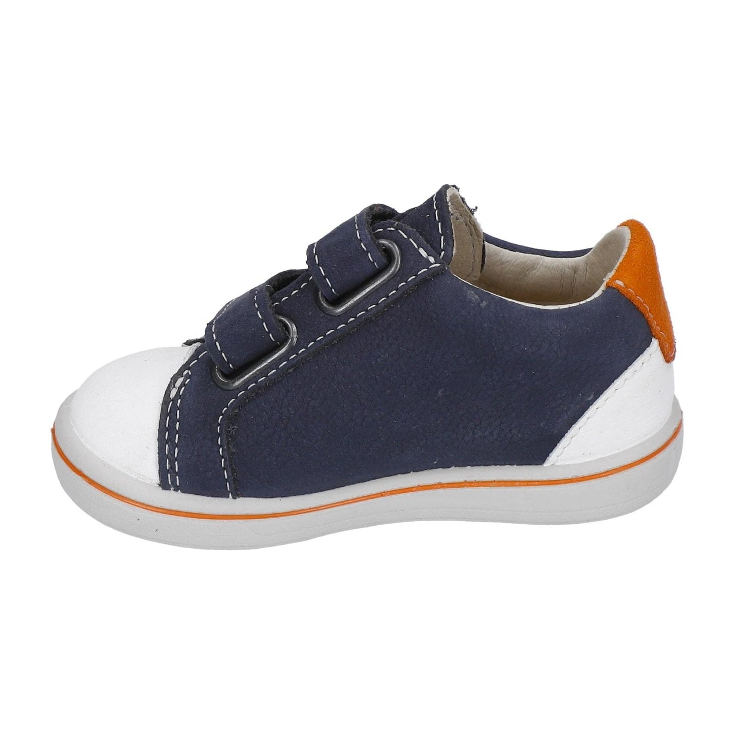 Nippy Leather Sneaker Shoe in Navy Blue
