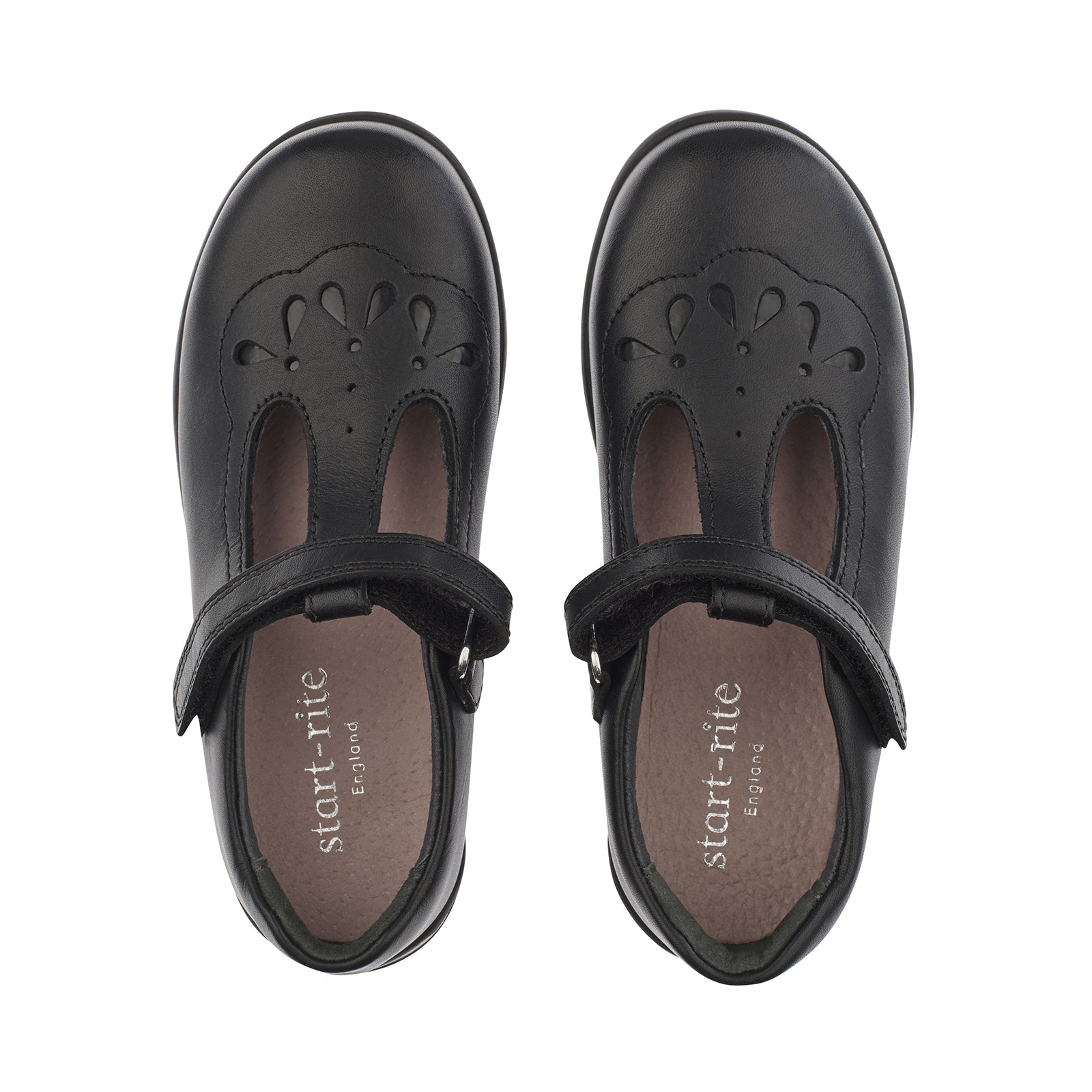 Poppy Black Leather T-bar Girls School Shoe – To Boot