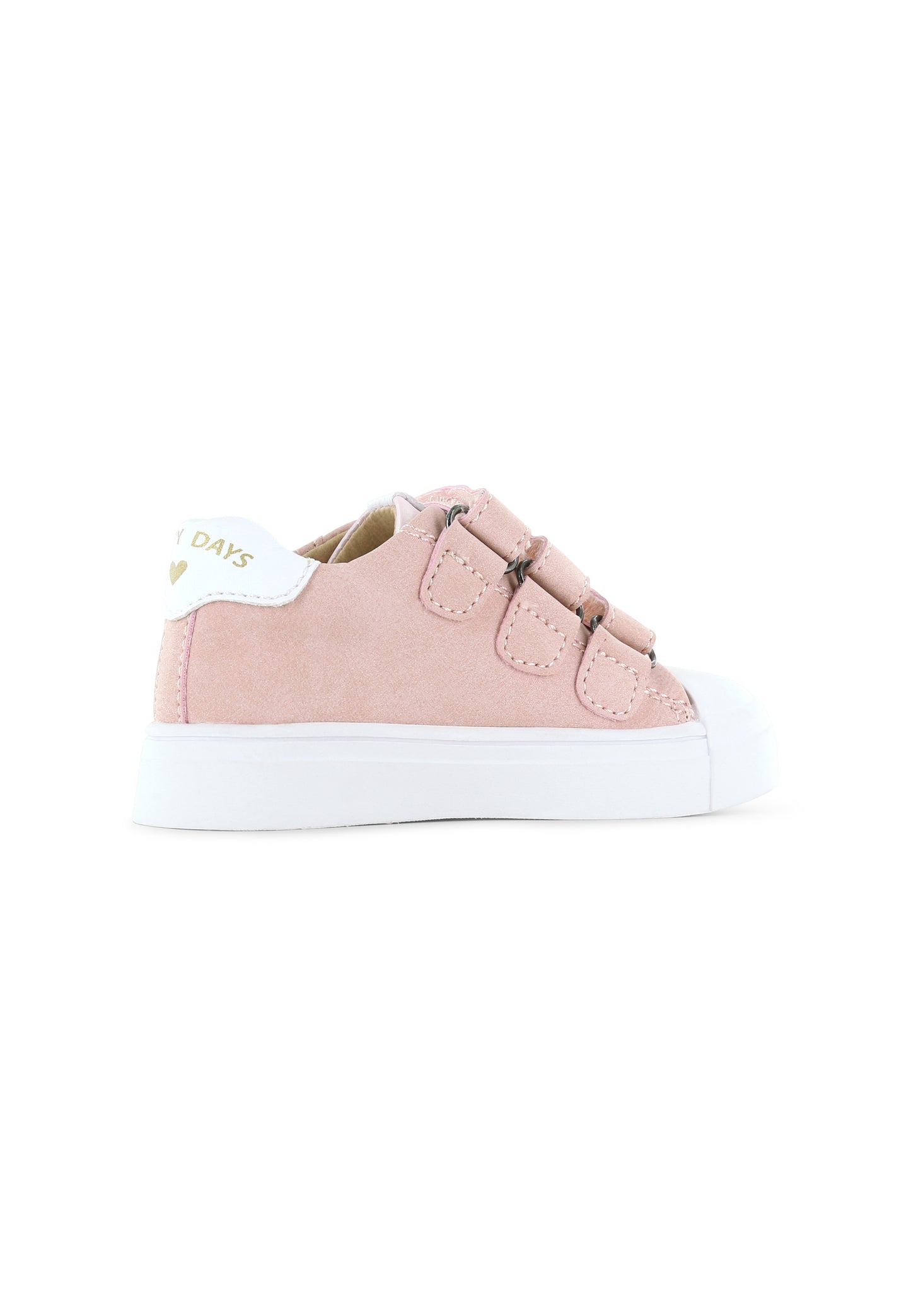 Pink Leather Riptape Sneaker Style Casual Shoe