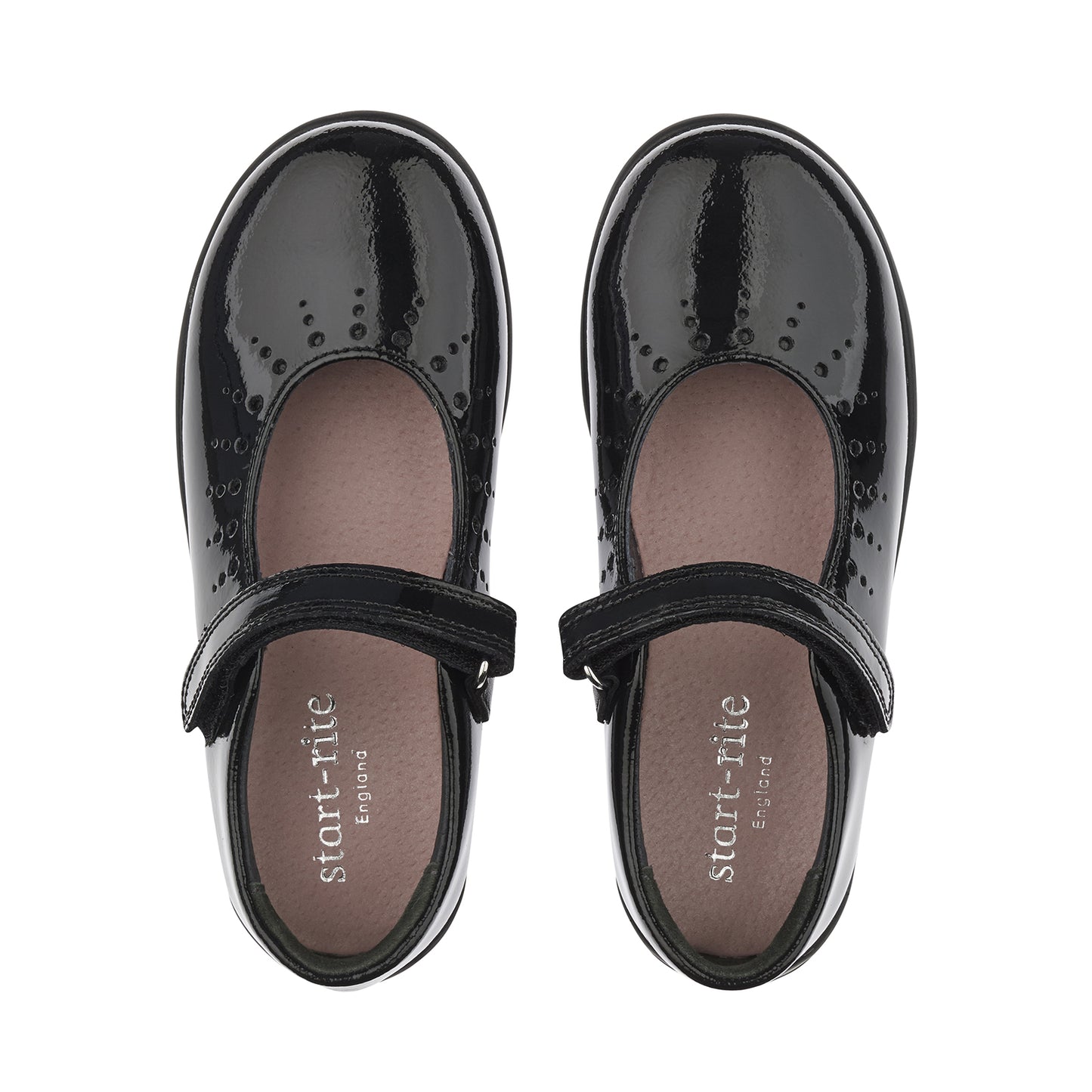 Mary Jane Black Patent Leather Girls School Shoe