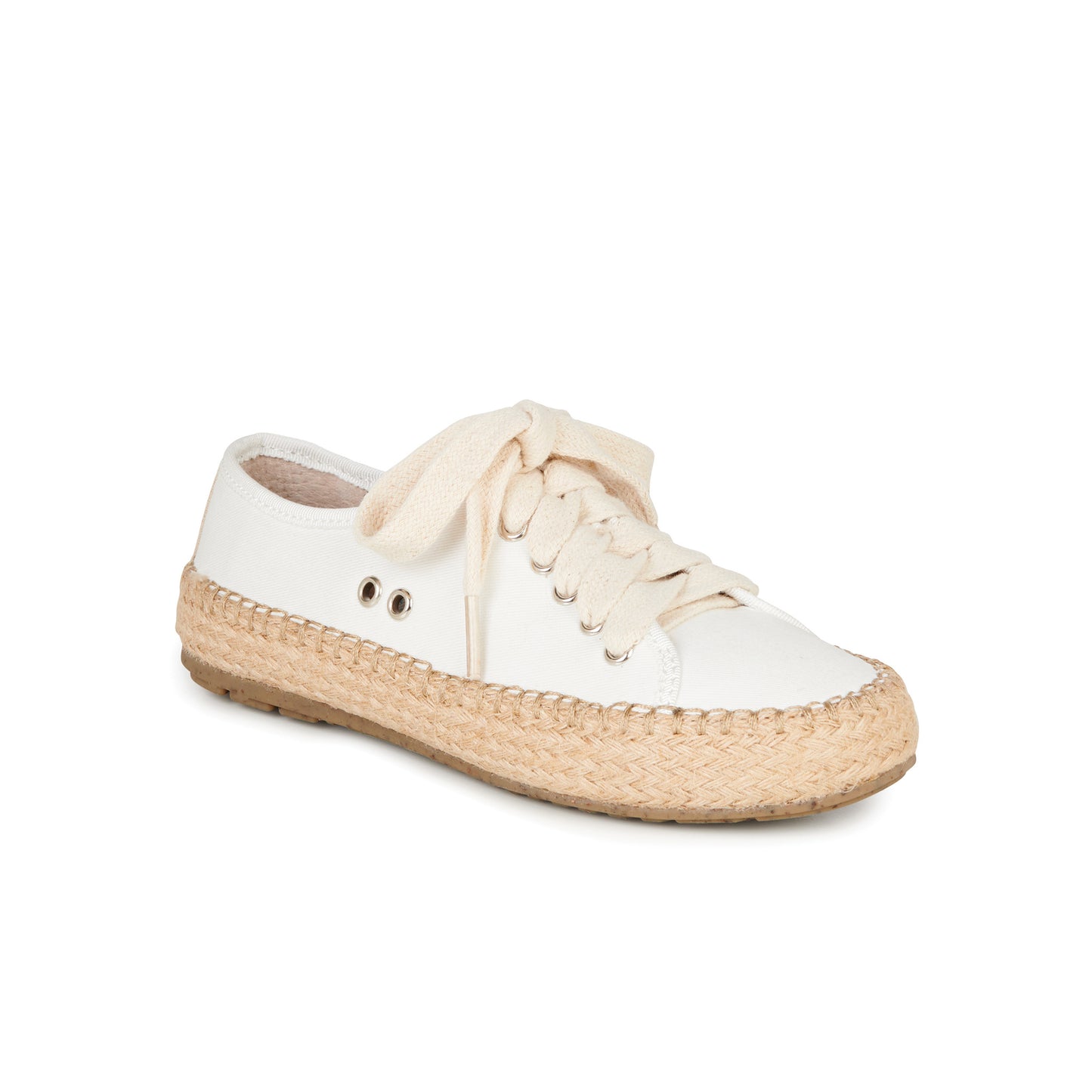 Agonis Teen Espardrille in Coconut White