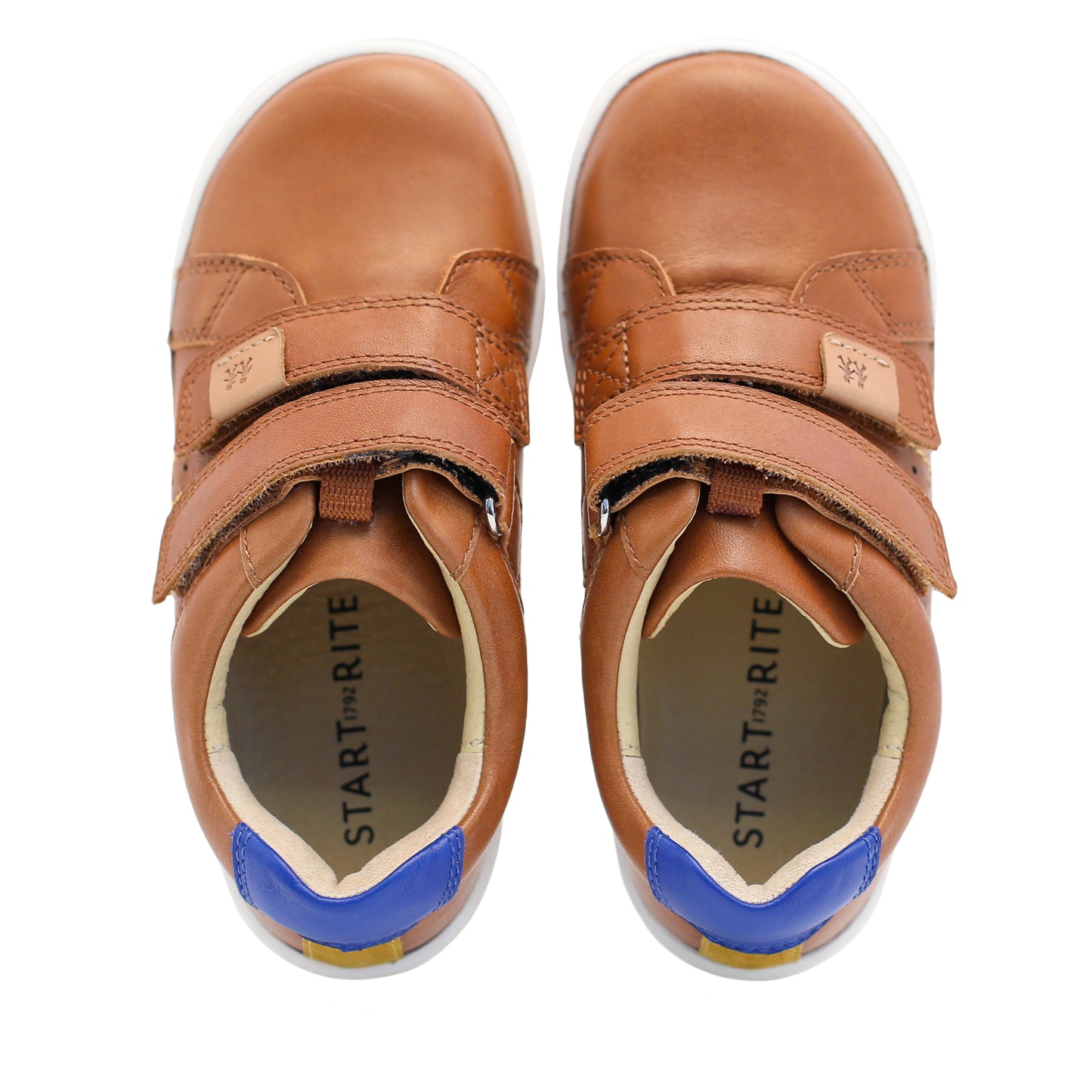 Explore Tan Brown Leather Boy's Riptape Pre School Shoe